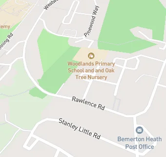 map for Cleverchefs@Woodlands Primary Sch