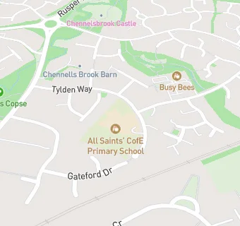 map for All Saints CofE Primary School, Horsham