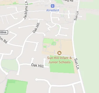 map for Sun Hill  County Junior School