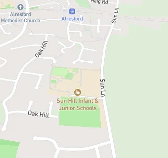 map for Sun Hill Infant School