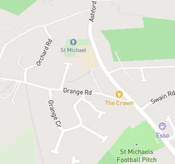 map for St Michaels Village Hall