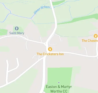 map for Cricketers Inn