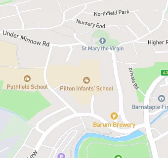 map for Pilton Infants' School