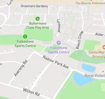 map for Folkestone Sports Centre