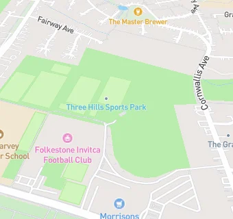 map for Three Hills Sports Park