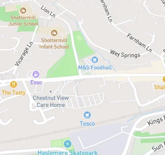 map for Chestnut View Care Home