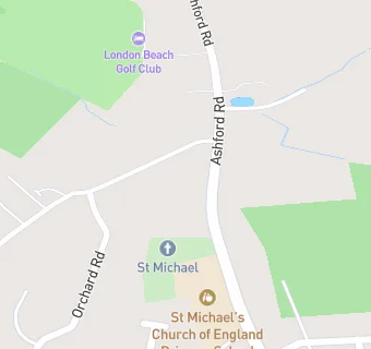 map for St Michael's Church of England Primary School (Tenterden)