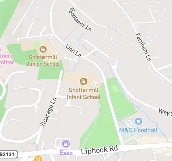 map for Shottermill Infants School