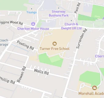 map for Turner Free School