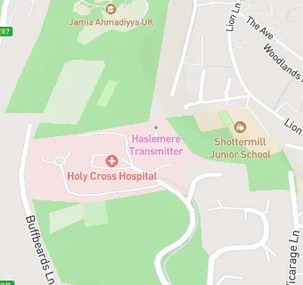map for Holy Cross Hospital