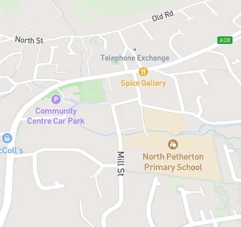 map for North Petherton Surgery