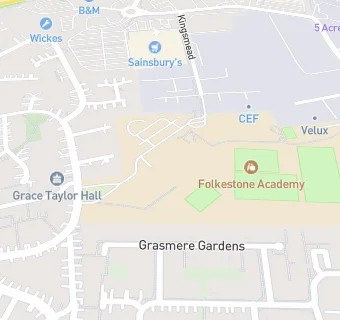 map for Folkestone Academy