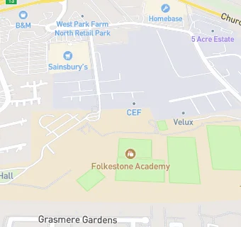 map for Folkestone Academy