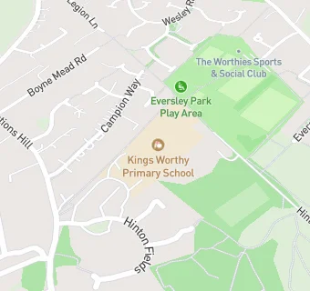 map for Kings Worthy Primary School