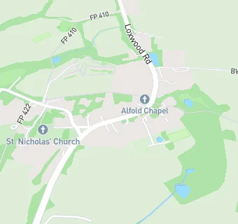 map for Alfold Sports and Social Club