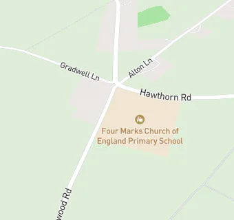 map for Four Marks Church of England Primary School