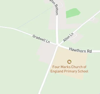 map for Four Marks Primary School