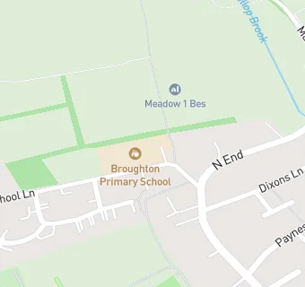 map for Broughton Primary School