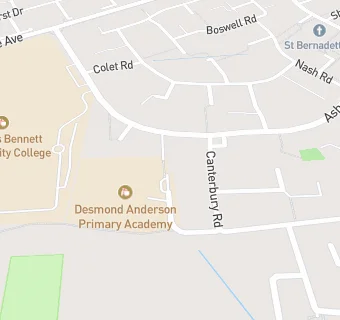 map for Desmond Anderson Primary Academy