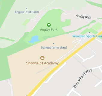 map for Snowfields Academy (Cranbrook)