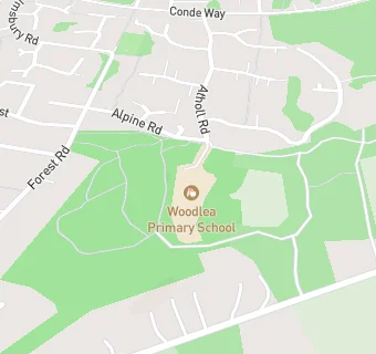 map for Woodlea Primary School