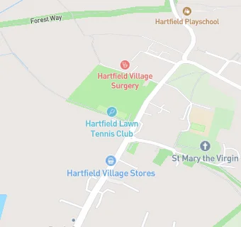 map for Groombridge And Hartfield Med Grp - The Hartfield Surgery