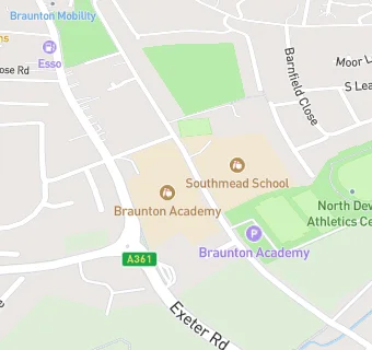 map for Braunton School and Community College