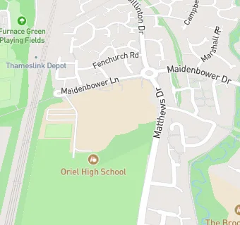 map for Oriel High School