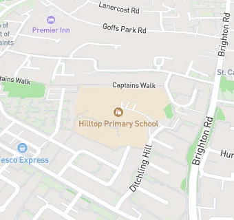 map for Hilltop Primary School