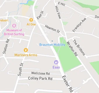 map for Exeter Road Community Pantry