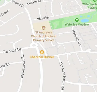 map for Furnace Green Cafe