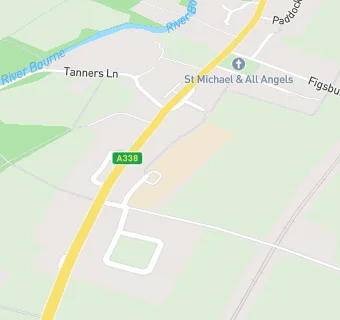 map for Winterbourne Earls Church of England Primary School