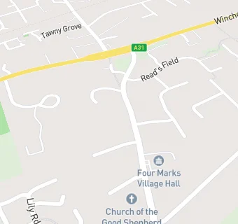 map for Four Marks Lunch Club