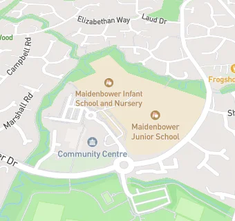 map for Maidenbower Junior School