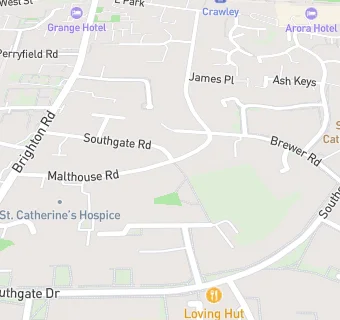 map for St Catherines Hospice (Main Kitchen)