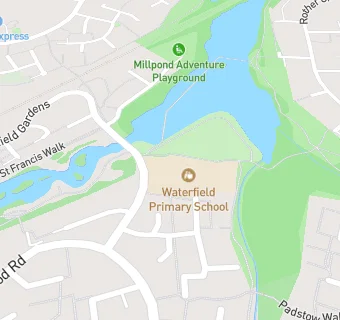 map for The Diner At Waterfield Primary School