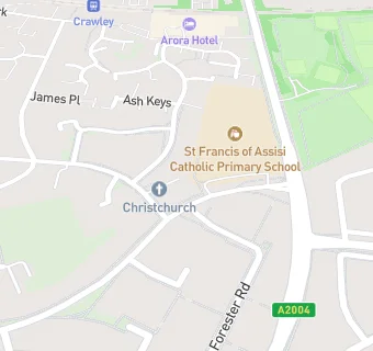 map for The Friary Pre-School