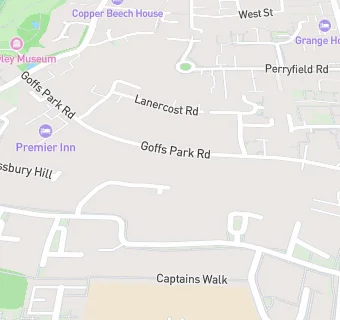 map for Gatwick Crawley Town (Goffs Park) Premier Inn