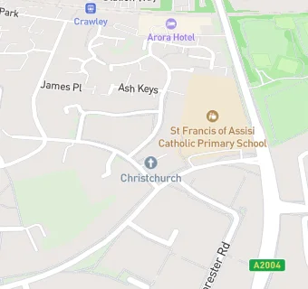 map for ChristChurch