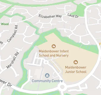 map for Maidenbower Infant School and Nursery