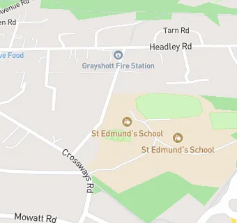 map for St Edmunds School