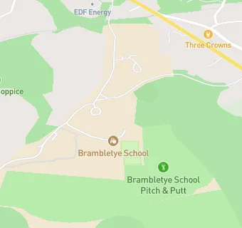 map for Brambletye School