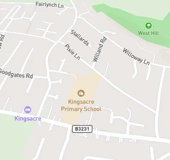 map for Kingsacre Primary School