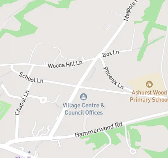 map for Ashurst Wood Village Stores