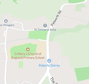 map for St Mary's Church of England Primary School