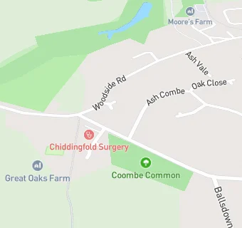 map for Chiddingfold Surgery