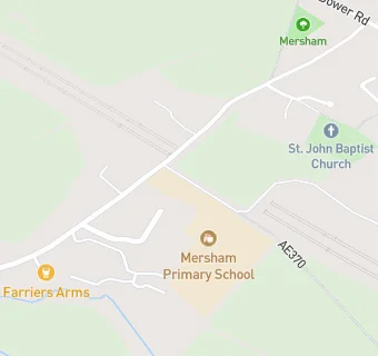 map for Mersham Primary School