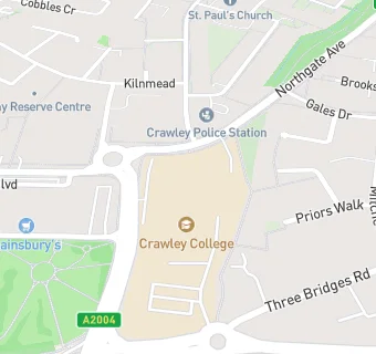 map for Central Sussex College