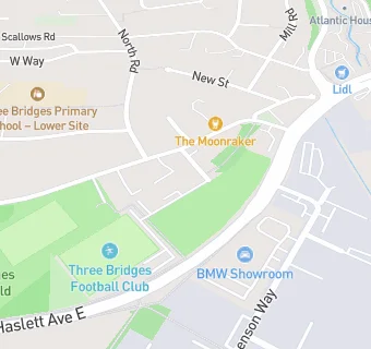 map for Crawley Jubilee Club