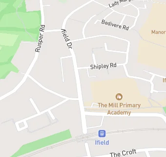 map for Ifield Middle School, Crawley